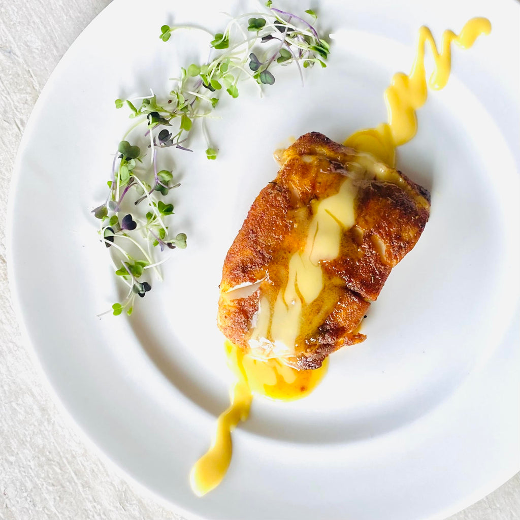 Bronzed Sablefish With Orange Beurre Blanc Sauce